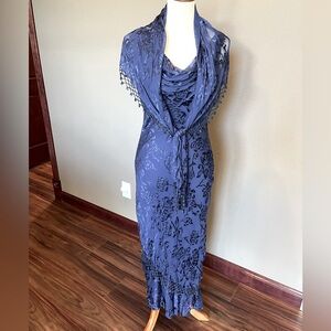 Alex Evenings Cocktail dress with shawl, NWT size 10